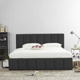 DANUBE | Vista 180x200 King Bed with 4 Drawers Black | 810100100456