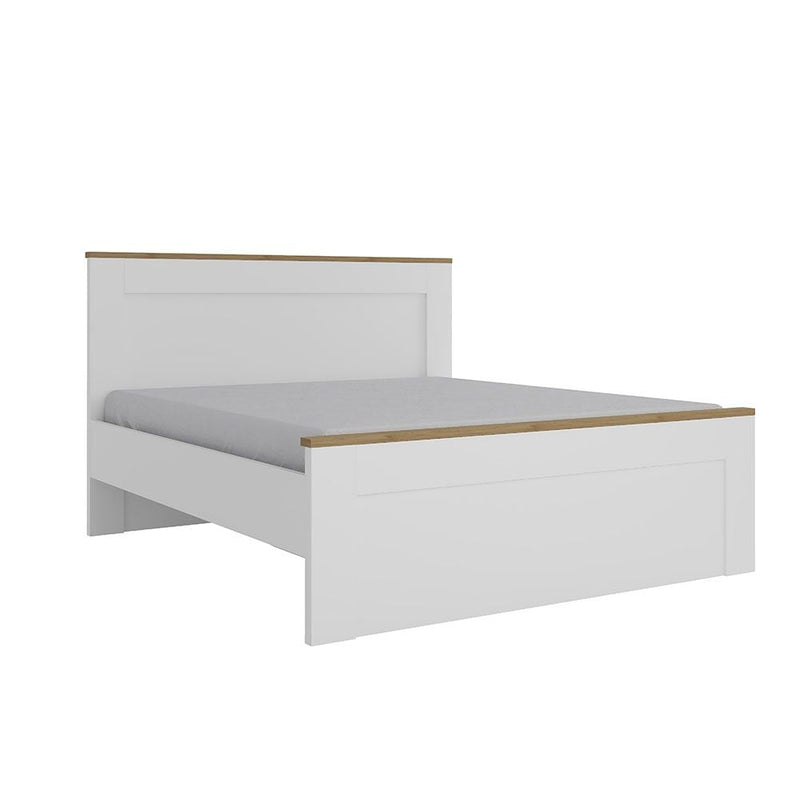 DANUBE | Pera 180x200 King Bed White Light Oak | 810100100481