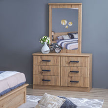 DANUBE | Raymond Dresser with Mirror - Summer Oak | 810100300123