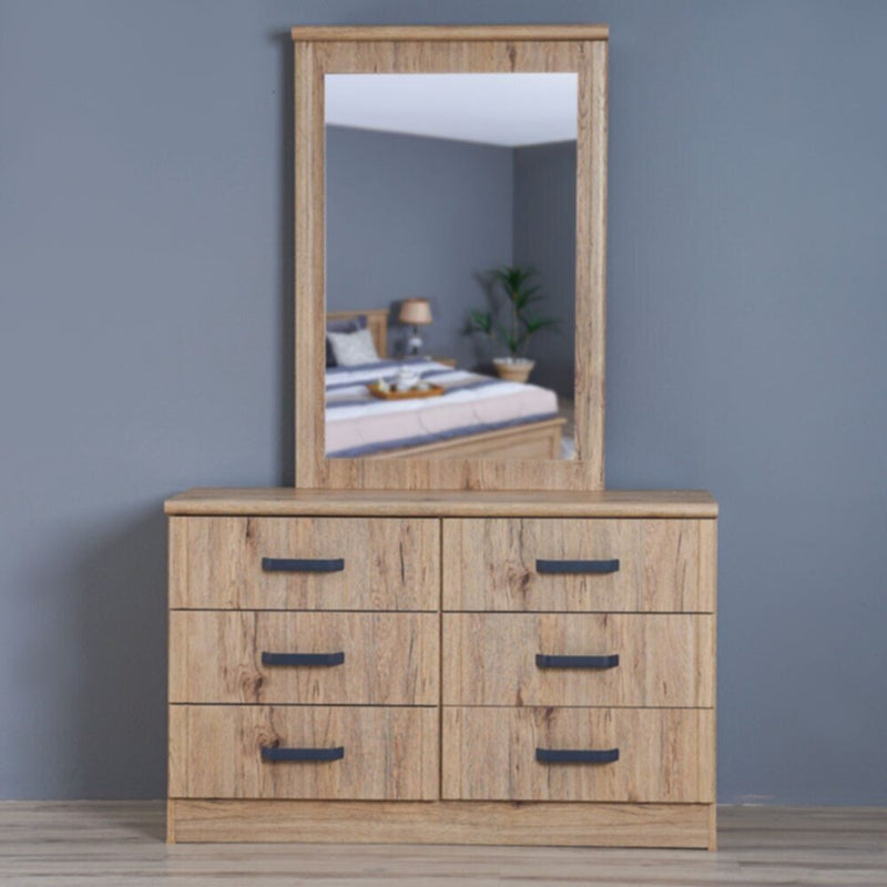 DANUBE | Raymond Dresser with Mirror - Summer Oak | 810100300123