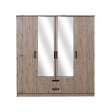DANUBE | Raymond 4 Door Wardrobe - Summer Oak | 810100700200