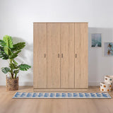 DANUBE | Gamorah 4Door Wardrobe Oak | 810100700650