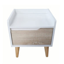 DANUBE | Aurora Night Stand - White / Natural Oak | 810101000210