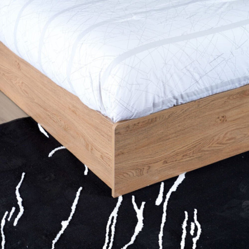 DANUBE | Gamorah 180X200 King Bed Set + Dresser and Stool - Oak | 810101700666