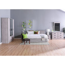 DANUBE | Raymond 180X200 King Bed - Grey Oak | 810101700823