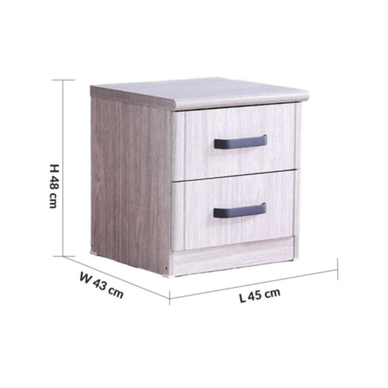 DANUBE | Raymond Night Stand Set of 2 - Grey Oak | 810101700824