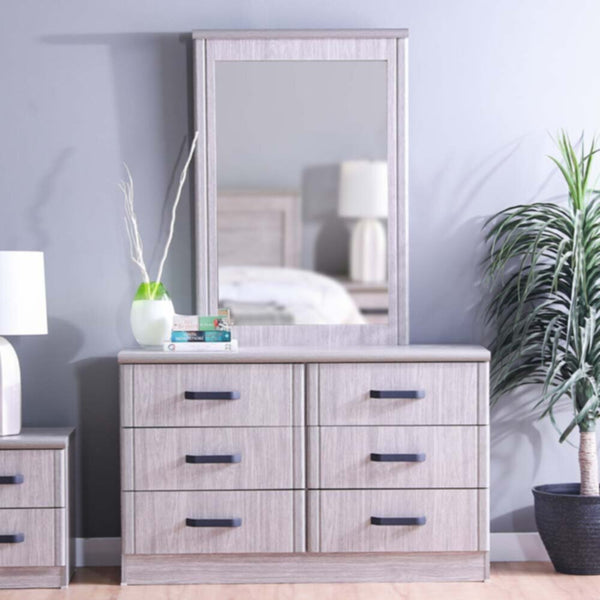 DANUBE | Raymond Dresser with Mirror - Grey Oak | 810101700825