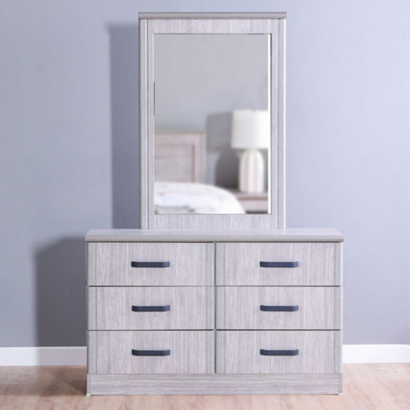 DANUBE | Raymond Dresser with Mirror - Grey Oak | 810101700825