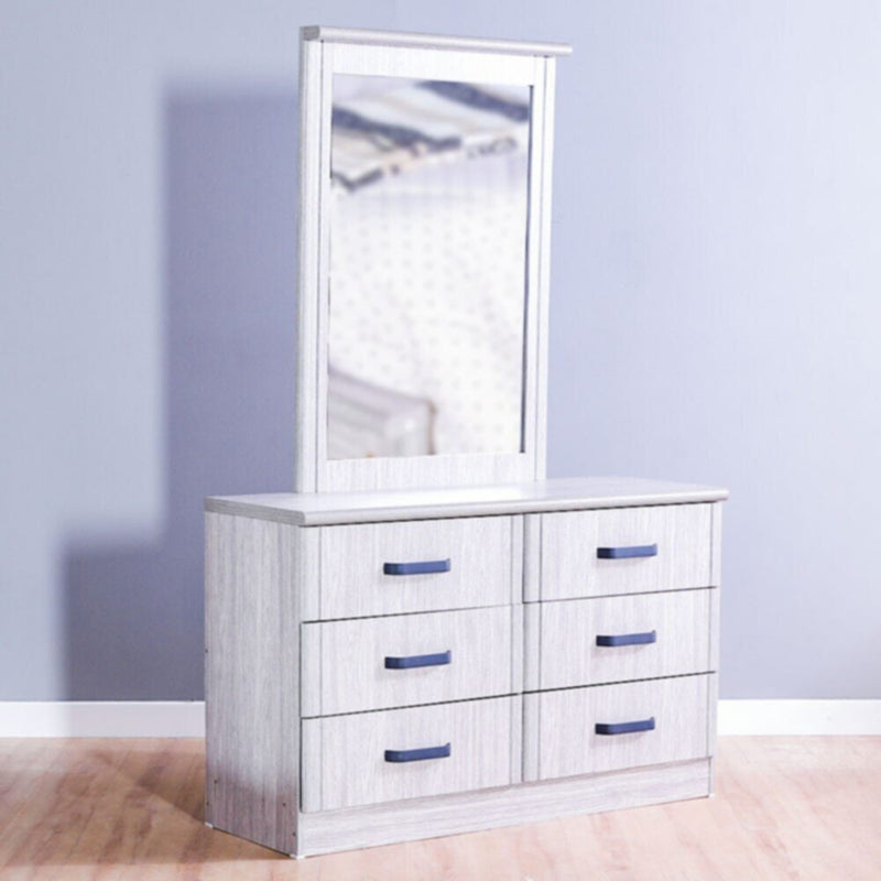DANUBE | Raymond Dresser with Mirror - Grey Oak | 810101700825