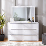 DANUBE | Brooklyn Dresser With Mirror White | 810101800022
