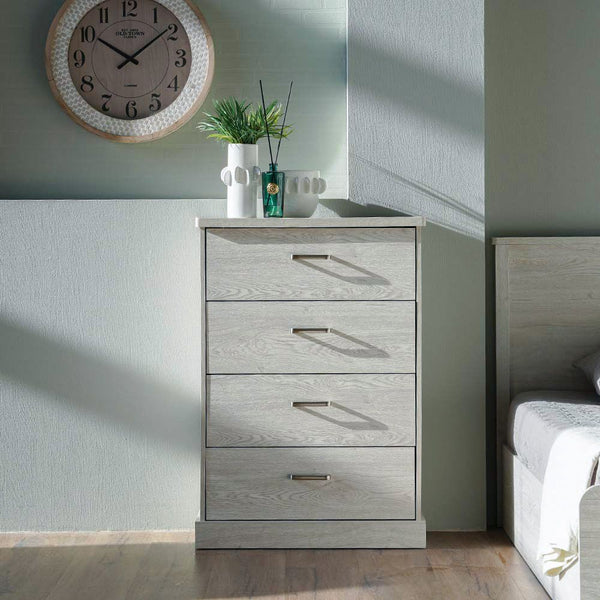 DANUBE | Zirco Chest of 4 Drawers White | 810101800163