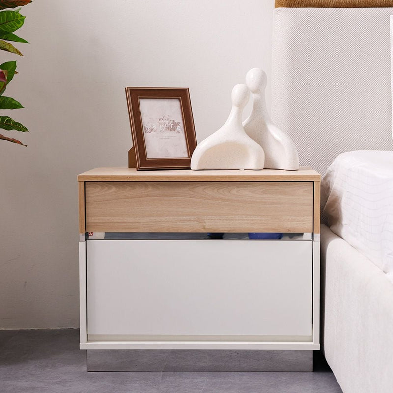 DANUBE | Frazer Nightstand-White | 810101800207