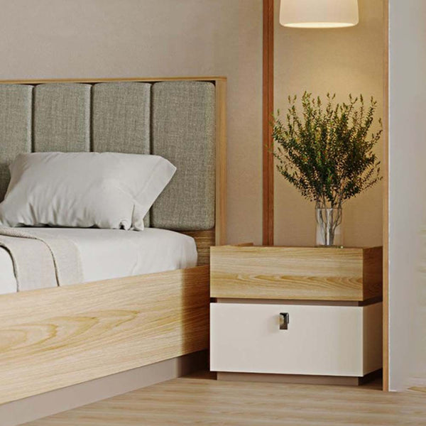 DANUBE | Sacramento 2 Drawer Nightstand Beige Oak | 810101800323