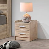 DANUBE | Supreme 2 Drawer Nightstand French Sonoma Oak | 810101800387