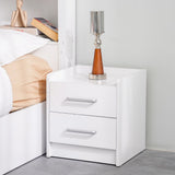 DANUBE | Supreme 2 Drawer Nightstand White | 810101800391