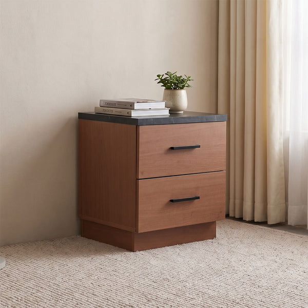 DANUBE | Pera 2 Drawer Night Stand Multicolor | 810101800535