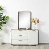 DANUBE | Thomas Dresser with Mirror White Walnut | 810101800544