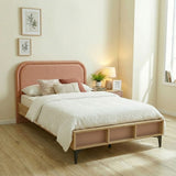 DANUBE | Bella 90X200 Bed W/Upholstered Headboard & Usb Multicolor | 810200700230