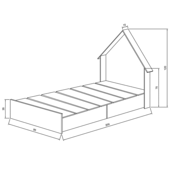 DANUBE | Capella Kids Bed - 90X200 | 810201300047
