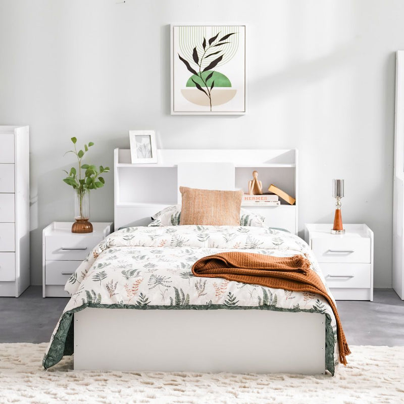 DANUBE | Supreme 90x200 Young Single Bed White | 810201300054