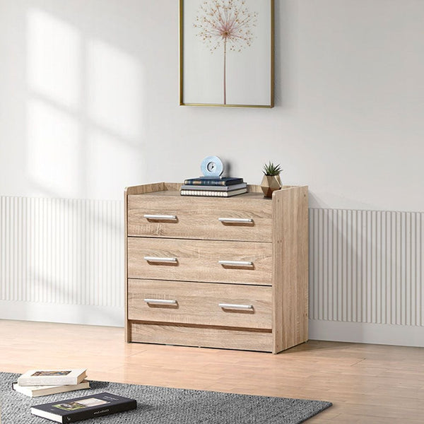 DANUBE | Supreme 3 Drawer Young Dresser French Sonoma Oak | 810201500018