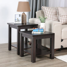 DANUBE | Linda 2 Layer Coffee And End Table Set - Dark Walnut | 810300200658