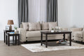 DANUBE | Linda 2 Layer Coffee And End Table Set - Dark Walnut | 810300200658