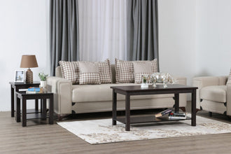 DANUBE | Linda 2 Layer Coffee And End Table Set - Dark Walnut | 810300200658