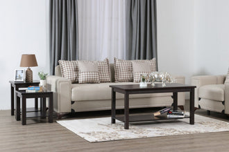 DANUBE | Linda 2 Layer Coffee And End Table Set - Dark Walnut | 810300200658