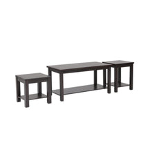 DANUBE | Linda 2 Layer Coffee And End Table Set - Dark Walnut | 810300200658