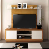 DANUBE | Zoyo TV Wall Unit TV up to 55 Inches Brown Off White | 810300300338