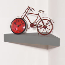 DANUBE | Triangle Corner Wall Shelf - 35x35x3.8 cm - Gloss Grey | 810300400055