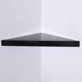 DANUBE | Triangle Corner Wall Shelf - 35x35x3.8 cm - Gloss Black | 810300400056