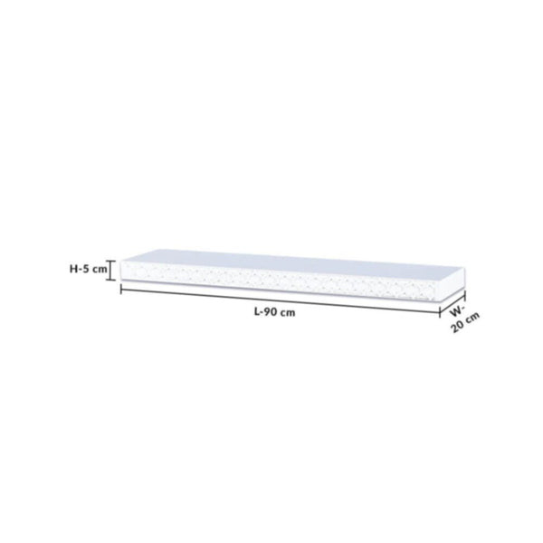 DANUBE | Elizabeth Floating Wall Shelf - 90x20x5 cm - White | 810300400059