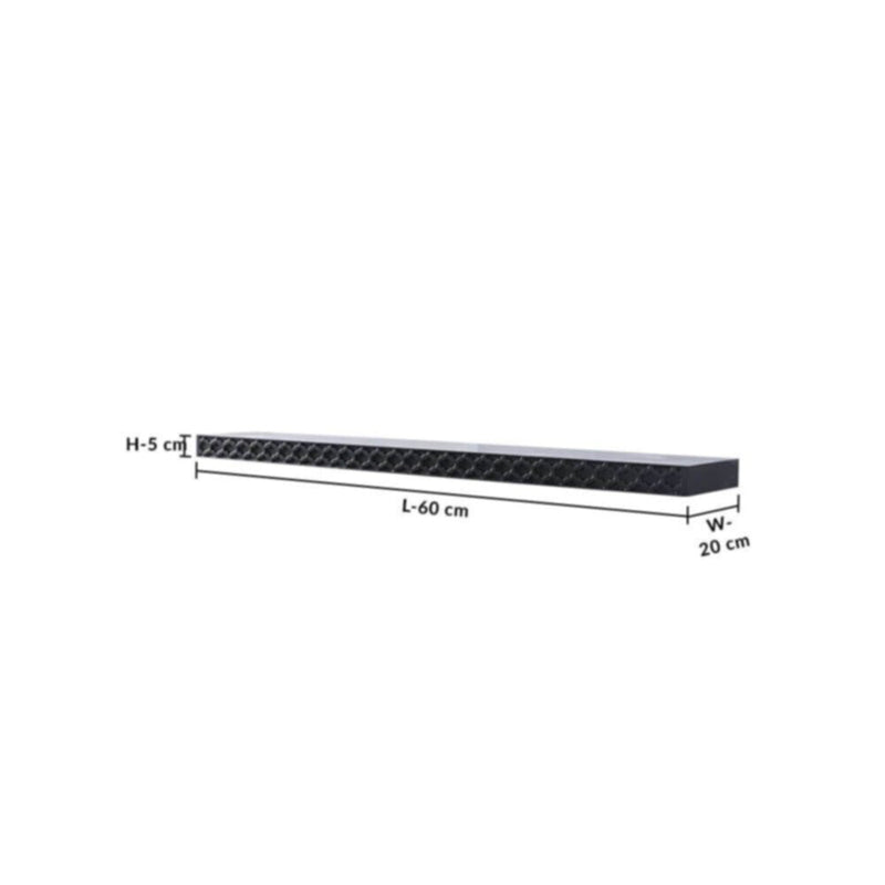 DANUBE | Elizabeth Floating Wall Shelf - 60x20x5 cm - Black | 810300400061