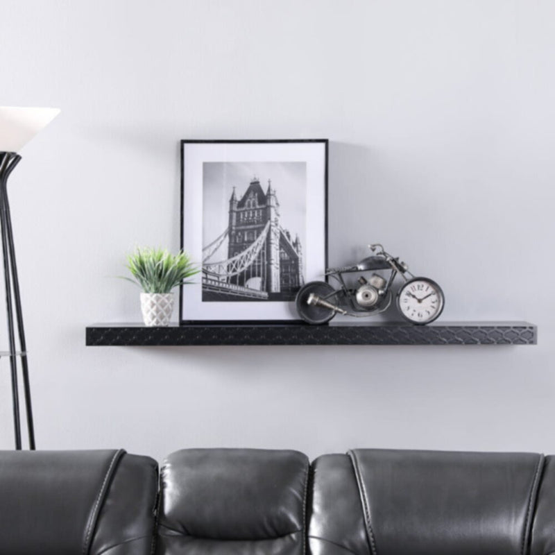 DANUBE | Elizabeth Floating Wall Shelf - 60x20x5 cm - Black | 810300400061