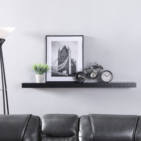 DANUBE | Elizabeth Floating Wall Shelf - 60x20x5 cm - Black | 810300400061