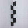 DANUBE | Zigzag 5-Tier Corner Wall Shelf - 123x19x19 cm - Black | 810300400081
