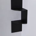 DANUBE | Zigzag 5-Tier Corner Wall Shelf - 123x19x19 cm - Black | 810300400081