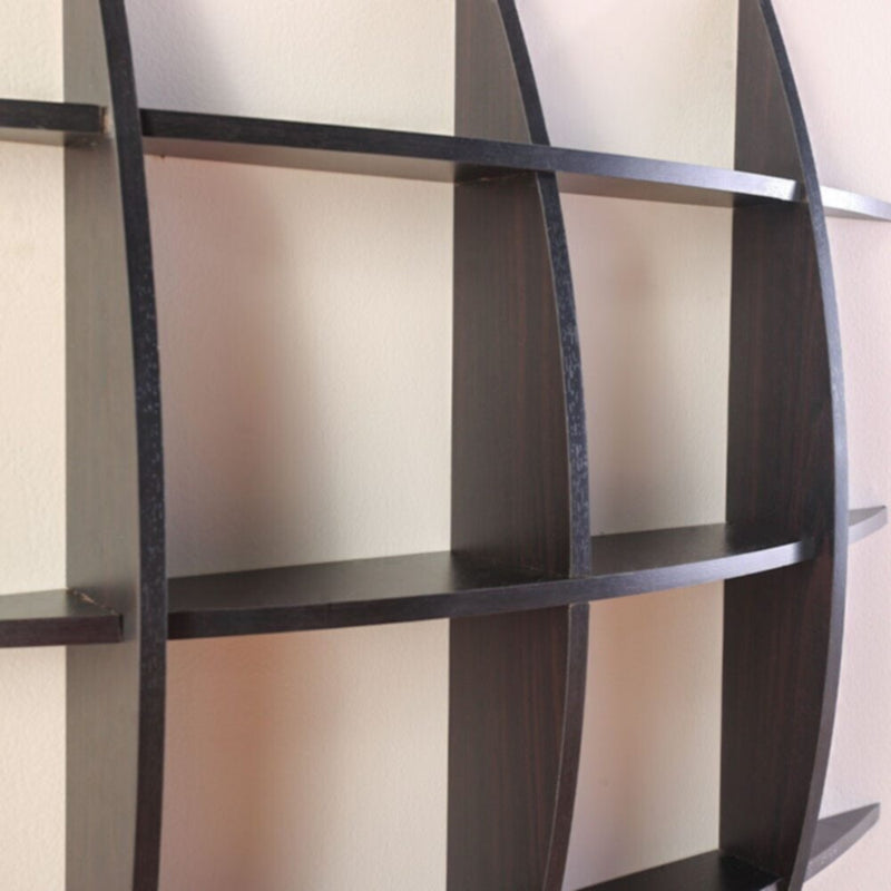 DANUBE | Lexington Globe Wall Shelf - 75x75x10 cm - Walnut | 810300400085