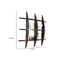 DANUBE | Lexington Globe Wall Shelf - 75x75x10 cm - Walnut | 810300400085