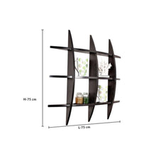 DANUBE | Lexington Globe Wall Shelf - 75x75x10 cm - Walnut | 810300400085