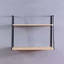 DANUBE | New Ladder 2-Tier Wall Shelf - 52x22x41 cm - Black | 810300400091