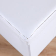 DANUBE | Home Cleo Plastic Folding Storage Ottoman-White | 810301800011