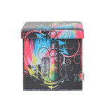 دانوب | مسند قدم فانتسي قابل للطي للتخزين، مقاس 38×38×37.5 سم - أزرق/أسود | 810301800078