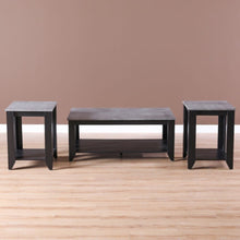 DANUBE | Jane Coffee Table and 2 End Table Set -   Grey / Dark brown | 810302600168