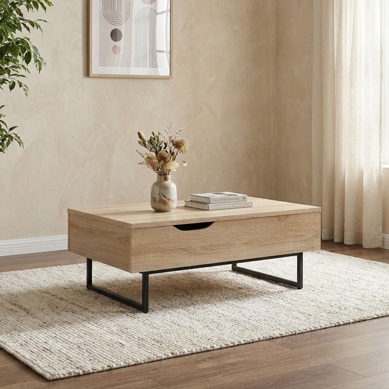 DANUBE | Costal Lift Top Coffee Table With Drawer Multicolor | 810302600786