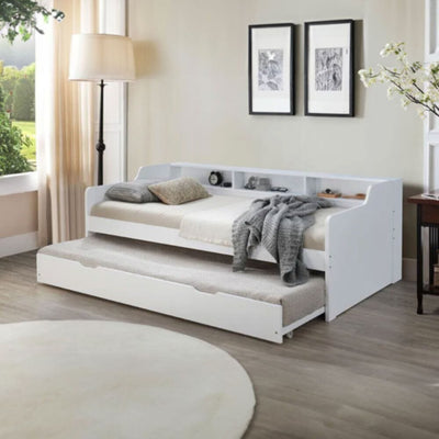 DANUBE | Nexus 90x190 cm Day Bed w/Shelf & Trundle | 810302700025