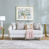 DANUBE | Mercedez 2 Seater Fabric Sofa Light Gray Champange | 810302800044