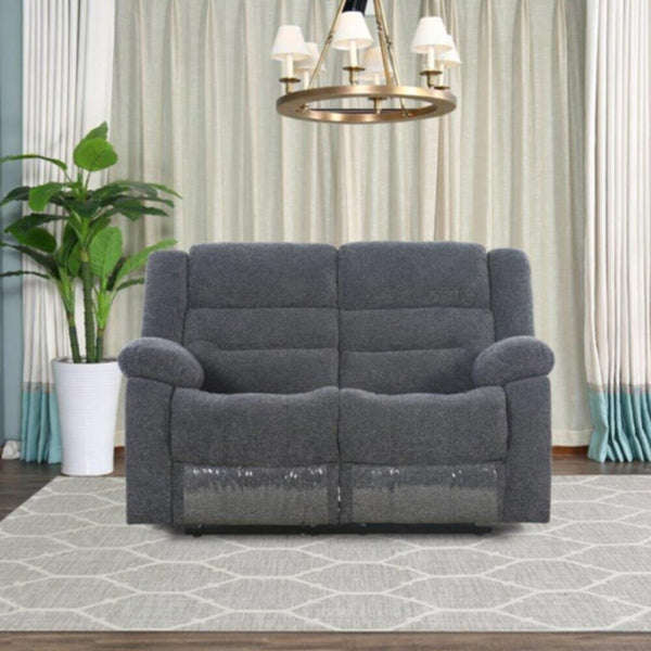 Allende 2 Seater Fabric Motion Recliner - Smoke Grey | 810302800064